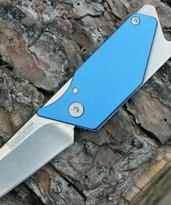 Best Sale 🔔 Kershaw Knives Kershaw 4036BLU Pub, 1.6" 8Cr13MoV Plain Blade, Blue Aluminum Handles ⌛