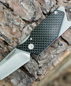 Best Sale 🎉 Kershaw Knives Kershaw 4036CF Pub, 1.6" 8Cr13MoV Plain Blade, Carbon Fiber Handles 😍