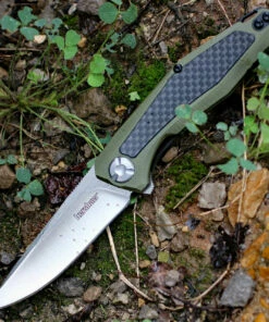 Buy 🎁 Kershaw Knives Kershaw Atmos Olive 4037OL, 3" 8Cr13MoV Satin Flipper Blade, Olive G10 Handle ✨