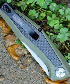 Buy 🎁 Kershaw Knives Kershaw Atmos Olive 4037OL, 3" 8Cr13MoV Satin Flipper Blade, Olive G10 Handle ✨ -Automatic Knives shop 4037ol 36956.1566586079