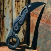 Discount 😀 CRKT 4040 PROVOKE Kinematic, 2.41" D2 Black Karambit Blade, Black Aluminum Handle 🧨