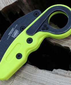 Outlet ⌛ CRKT 4041G Provoke ZAP Kinematic Folding Knife, 2.47" Black 1.4116 Steel Plain Blade, Green Grivory Handle ⌛ -Automatic Knives shop 4041G.3 07270.1612551811