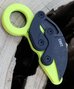 Outlet ⌛ CRKT 4041G Provoke ZAP Kinematic Folding Knife, 2.47" Black 1.4116 Steel Plain Blade, Green Grivory Handle ⌛ -Automatic Knives shop 4041G.4 80640.1612551812