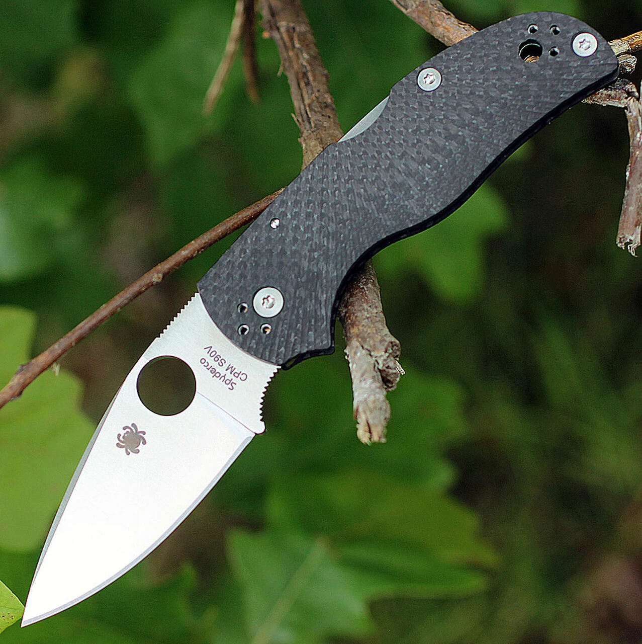 Best Sale 🎉 Spyderco Knives Spyderco Native 5 Fluted Carbon Fiber C41CFFP5, 2.95" CPM S90V Plain Blade 👏 1 Best Sale 🎉 Spyderco Knives Spyderco Native 5 Fluted Carbon Fiber C41CFFP5, 2.95" CPM S90V Plain Blade 👏
