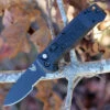 Hot Sale 👏 Benchmade Knives Benchmade 4400SBK CASBAH Auto, 3.4 in CPM-S30V Black Combo Blade, Black textured Grivory Handles 🎁