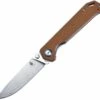 Promo 👏 Kizer Cutlery Begleiter 4458A4, 3.5" VG10 SS Blade, Brown G-10 Handle ⌛