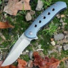 Cheapest 🌟 Kizer Cutlery Kizer 4495 Lancer 2, 3.5" CPM-S35VN Plain Blade, Blue Titanium Handle 🔥