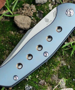 Cheapest 🌟 Kizer Cutlery Kizer 4495 Lancer 2, 3.5" CPM-S35VN Plain Blade, Blue Titanium Handle 🔥 -Automatic Knives shop 4495.3 44333.1566586006