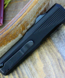 Brand new ⌛ Benchmade Knives Benchmade Phaeton 4600DLC, 3.45" CPM S30V Black Plain Blade, Black Aluminum Handle 🔥 -Automatic Knives shop 4600DLC.2 83608.1579533286