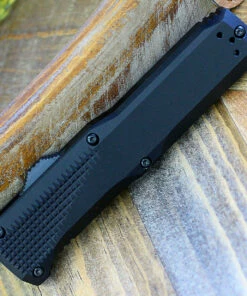 Brand new ⌛ Benchmade Knives Benchmade Phaeton 4600DLC, 3.45" CPM S30V Black Plain Blade, Black Aluminum Handle 🔥 -Automatic Knives shop 4600DLC.3 83574.1579533287