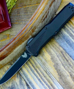 Brand new ⌛ Benchmade Knives Benchmade Phaeton 4600DLC, 3.45" CPM S30V Black Plain Blade, Black Aluminum Handle 🔥