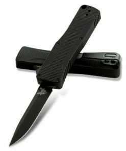 Best reviews of 🛒 Benchmade Knives Benchmade 4850BK-1 OM OTF, 2.475" CPM-S30V Black DLC Plain Blade, Black Aluminum Handle 🔔