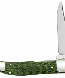 Brand new ⭐ Case Kickstart Mid-Folding Hunter 50711 Green & Black Carbon Fiber Weave Handle (101265AC SS) 😍