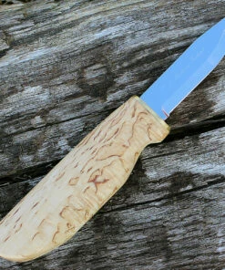 Discount 😀 Marttiini Knives Marttiini 511017 New Handy, 3" Stainless Blade, Curly Birch Handle 🎉