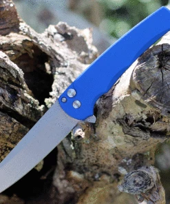 Cheap ✔️ Pro-Tech Malibu Flipper Knife - Blue (3.25" CPM-20CV SW Reverse Tanto) 5201-BLUE ⭐