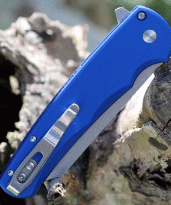 Cheap ✔️ Pro-Tech Malibu Flipper Knife - Blue (3.25" CPM-20CV SW Reverse Tanto) 5201-BLUE ⭐ -Automatic Knives shop 5201.1 78819.1632511107