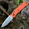 Best Pirce ❤️ Benchmade Knives Benchmade 533 Mini Bugout, 2.82" CPM-S30V Drop-Point Plain Blade, Orange Grivory Handle ✨