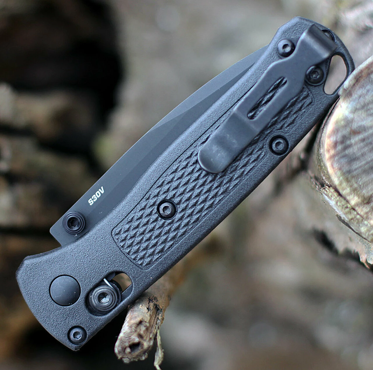 Brand new 🌟 Benchmade Knives Benchmade MINI Bugout AXIS Lock - Blk CF-Elite (2.8" Blk CPM-S30V) 533BK-2 🤩 3 Brand new 🌟 Benchmade Knives Benchmade MINI Bugout AXIS Lock - Blk CF-Elite (2.8" Blk CPM-S30V) 533BK-2 🤩 - Image 3