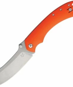 New 🔥 Fox Knives USA Fox Knives Pelican Liner Lock, 3.5" Bohler N690 Sheepsfoot Blade, Orange G-10 Handle 😍