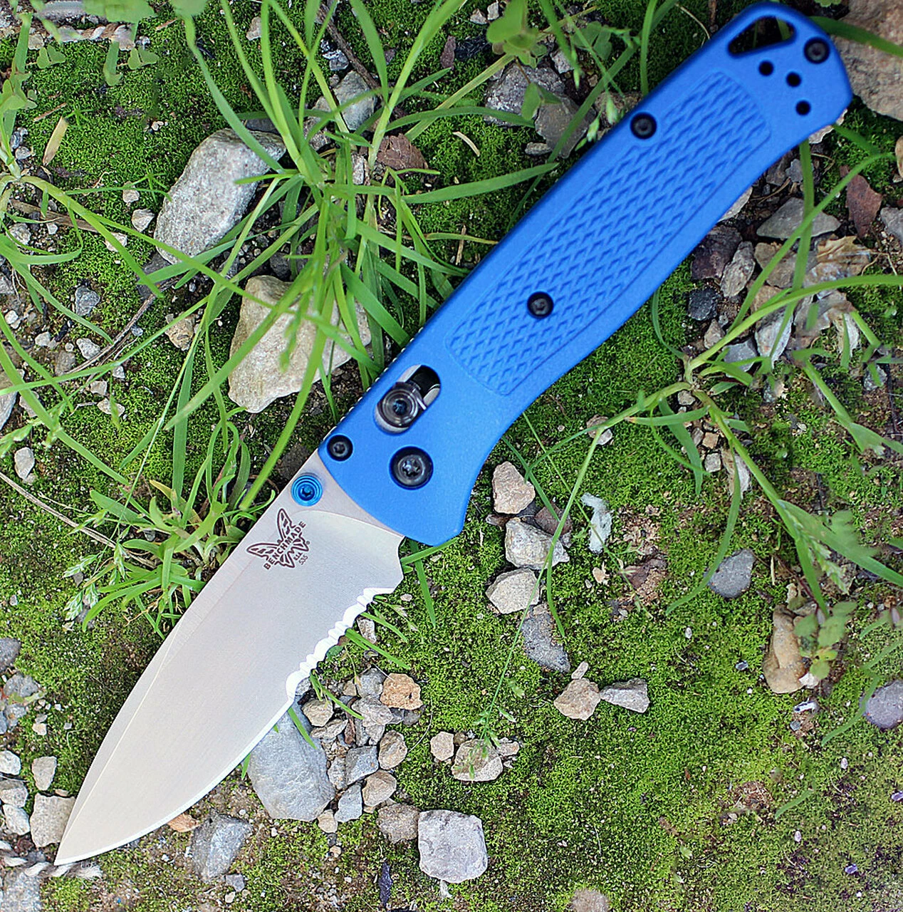 Buy 👍 Benchmade Knives Benchmade Bugout 535S, 3.24" CPM-S30V Serrated Blade, Blue Grivory Handle ✔️ 1 Buy 👍 Benchmade Knives Benchmade Bugout 535S, 3.24" CPM-S30V Serrated Blade, Blue Grivory Handle ✔️