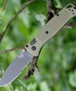 Flash Sale ✔️ Benchmade Knives Benchmade 535SGRY-1 Bugout, 3.24" Part Serrated Cerakote Blade, Ranger Green Grivory 🌟