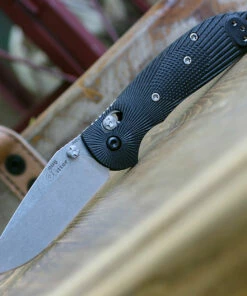 Discount 💯 Doug Ritter Knives and Gear Doug Ritter Mini-RSK® MK1-G2 Knifeworks Exclusive - Black / Stonewashed 💯