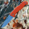 Wholesale ⌛ Cold Steel 54NVRY Steve Austin Working Man, 3.5" 4116 Plain Blade, Blaze Orange GFN Handle ❤️