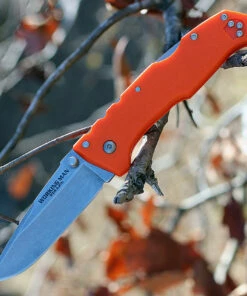 Wholesale ⌛ Cold Steel 54NVRY Steve Austin Working Man, 3.5" 4116 Plain Blade, Blaze Orange GFN Handle ❤️