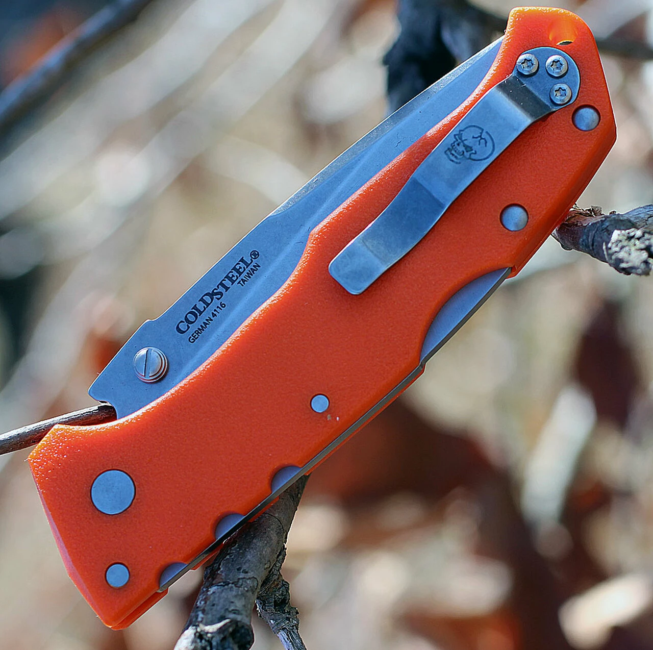 Wholesale ⌛ Cold Steel 54NVRY Steve Austin Working Man, 3.5" 4116 Plain Blade, Blaze Orange GFN Handle ❤️ 3 Wholesale ⌛ Cold Steel 54NVRY Steve Austin Working Man, 3.5" 4116 Plain Blade, Blaze Orange GFN Handle ❤️ - Image 3