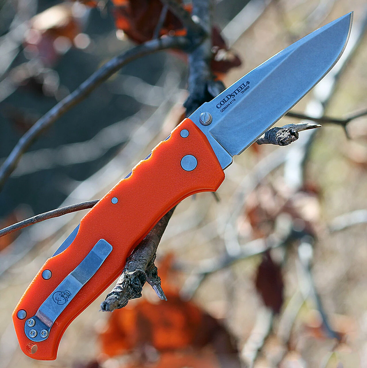 Wholesale ⌛ Cold Steel 54NVRY Steve Austin Working Man, 3.5" 4116 Plain Blade, Blaze Orange GFN Handle ❤️ 2 Wholesale ⌛ Cold Steel 54NVRY Steve Austin Working Man, 3.5" 4116 Plain Blade, Blaze Orange GFN Handle ❤️ - Image 2