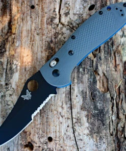 Cheap 🎉 Benchmade Knives Benchmade G10 Griptilian 550SBK-1, 3.45 in. CPM-20CV Stainless, Black Combo Edge-Discontinued 💯