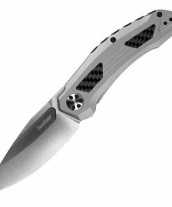 Brand new 🔥 Kershaw Knives Kershaw Norad KS5510, 3.3" D2 Steel Plain Blade, Stainless Steel w/Carbon Fiber Insert Handle 😍