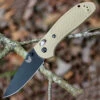 Best reviews of 🤩 Benchmade Knives Benchmade Griptilian 551BKSN-S30V, 3.45" S30V Drop Point Black Plain Blade, Sand Color Noryl GTX Handle ❤️