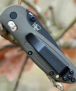 Top 10 👍 Benchmade Knives Benchmade Mini Griptilian 556SBKOD-S30V, 2.91" S30V Black Drop Point Combo Blade, OD Green Noryl GTX Handle ✔️ -Automatic Knives shop 556sbkod s30v.2 57873.1566586194