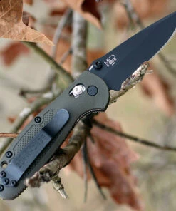 Top 10 👍 Benchmade Knives Benchmade Mini Griptilian 556SBKOD-S30V, 2.91" S30V Black Drop Point Combo Blade, OD Green Noryl GTX Handle ✔️ -Automatic Knives shop 556sbkod s30v 91508.1566586194