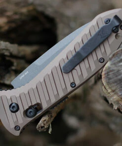 Wholesale ✔️ Benchmade Knives Benchmade 5700SGY Auto Presidio II, 3.72" CPM-M4 Gray Serrated Blade, Burnt Bronze 6061-T6 Aluminum Handle 🎉 -Automatic Knives shop 5700SGY 92665.1610562955