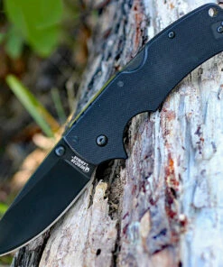 Deals 🧨 Cold Steel American Lawman 58B, 3.5" S35VN Black Plain Blade, G-10 Handle 🌟