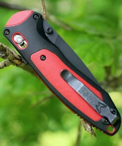 Buy 🌟 Benchmade Knives Benchmade 591BK Boost, 3.43" Black CPM-3V Blunt Pry-Tip Blade, Red Versaflex Handle 🎁 -Automatic Knives shop 591bk.5 61583.1566586355
