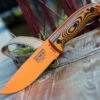 Cheap 💯 ESEE Knives ESEE-5 5POR-006, 5.25" 1095 Carbon Steel Orange Plain Blade, Orange/Black G10 3D Handle, Black Kydex Sheath 🌟