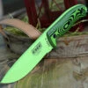 Budget 🌟 ESEE Knives ESEE-5 5PVG-007, 5.25" 1095 Carbon Steel Venom Green Plain Blade, Neon Green/Black G10 3D Handle, Black Kydex Sheath 😀