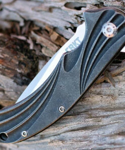 New ⭐ CRKT 6016 Williwaw, 3.02" 8Cr13MoV Plain Blade, Stainless Handle ✔️ -Automatic Knives shop 6016.3 30725.1566585920