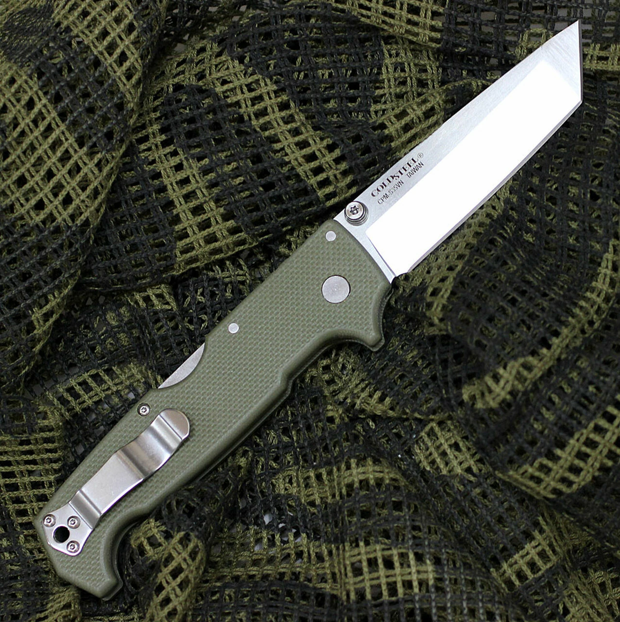 Outlet 🎁 Cold Steel 62LA SR1 Tanto, 4" CPM-S35VN Plain Blade, OD Green G-10 Handle 🌟 2 Outlet 🎁 Cold Steel 62LA SR1 Tanto, 4" CPM-S35VN Plain Blade, OD Green G-10 Handle 🌟 - Image 2