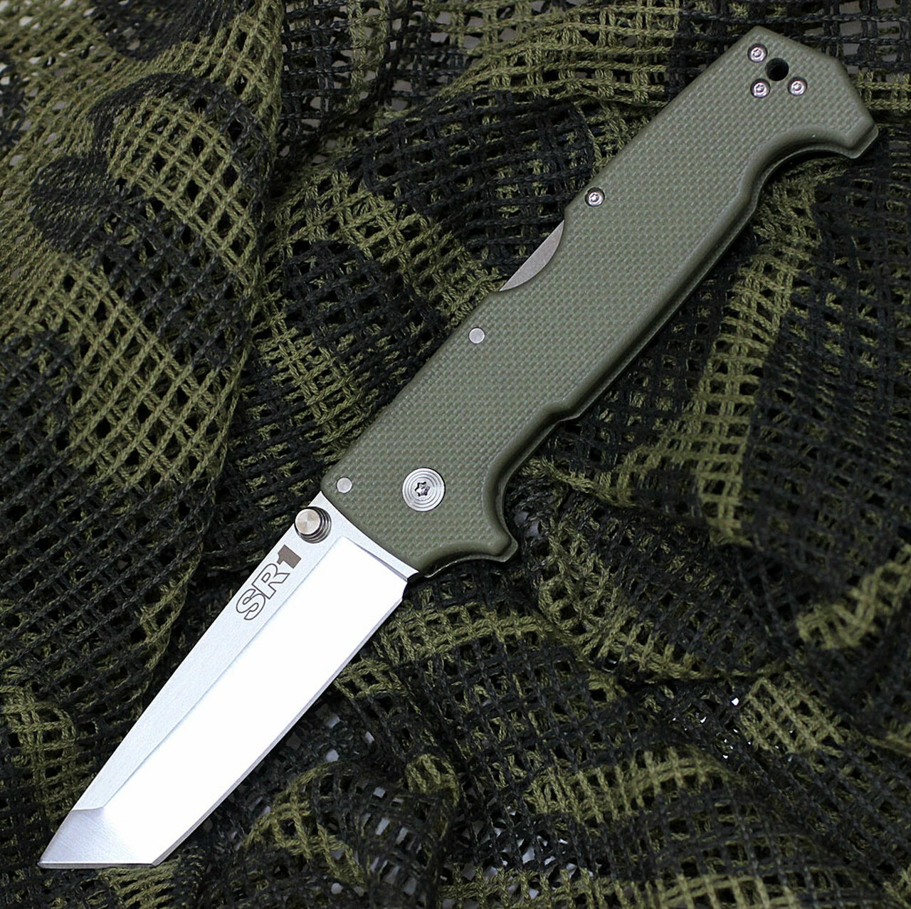 Outlet 🎁 Cold Steel 62LA SR1 Tanto, 4" CPM-S35VN Plain Blade, OD Green G-10 Handle 🌟 1 Outlet 🎁 Cold Steel 62LA SR1 Tanto, 4" CPM-S35VN Plain Blade, OD Green G-10 Handle 🌟