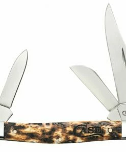 Best Pirce 🤩 Case Medium Stockman 67914, 2.5" Tru Sharp SS Blade, Toasted Bone Jigged Handle ⭐