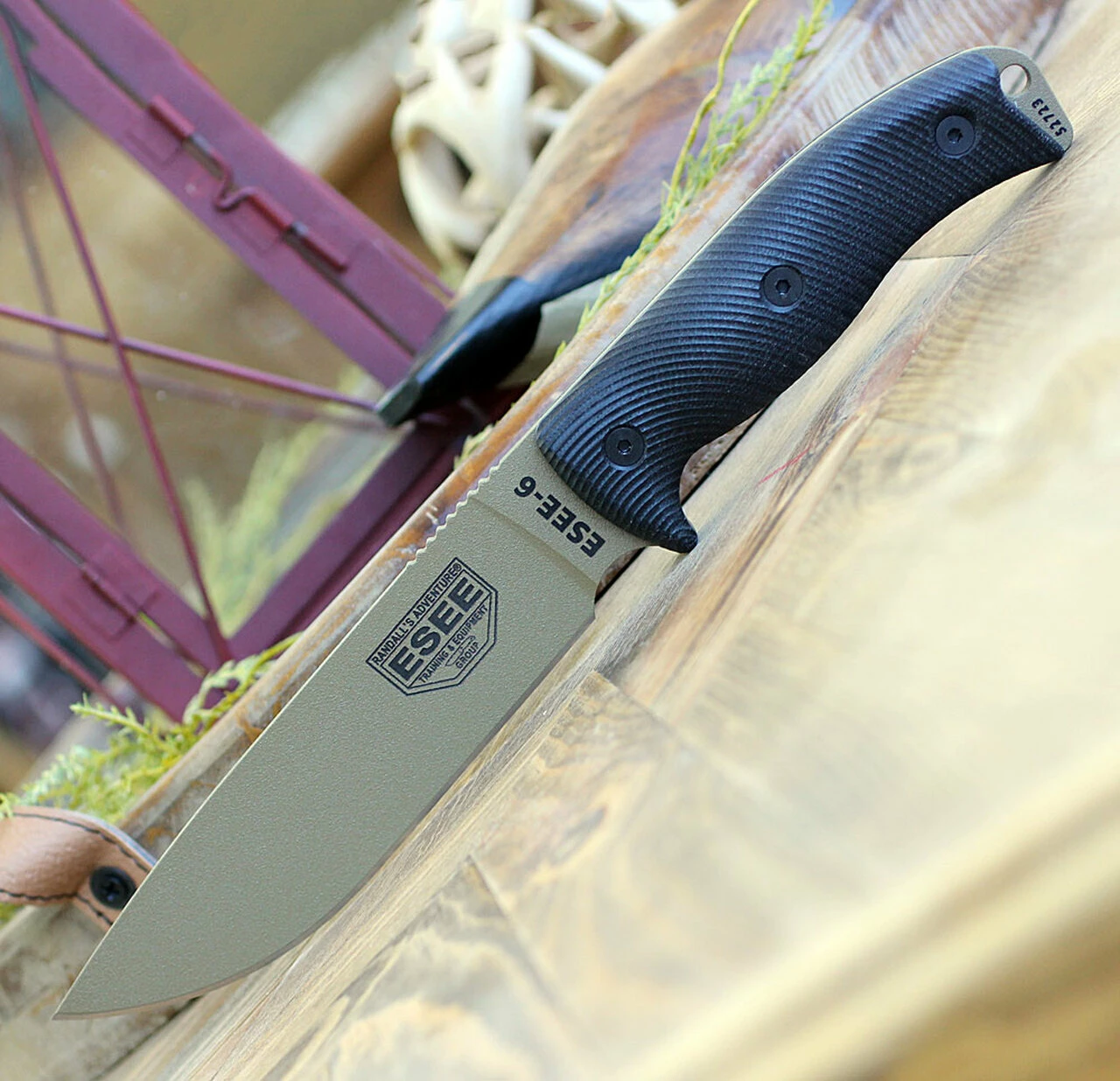 New ⌛ ESEE Knives ESEE-6 6PDE-001, 5.75" 1095 Carbon Steel Dark Earth Plain Blade, Black 3D Handle, Black Molded Sheath 🔔 1 New ⌛ ESEE Knives ESEE-6 6PDE-001, 5.75" 1095 Carbon Steel Dark Earth Plain Blade, Black 3D Handle, Black Molded Sheath 🔔