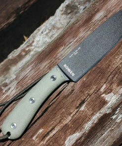 Coupon ⌛ ESEE Knives ESEE 6HM, Black Plain Edge, Modified Canvas Handles, Brown Leather Sheath 🎉 -Automatic Knives shop 6hm.1 84116.1566585915