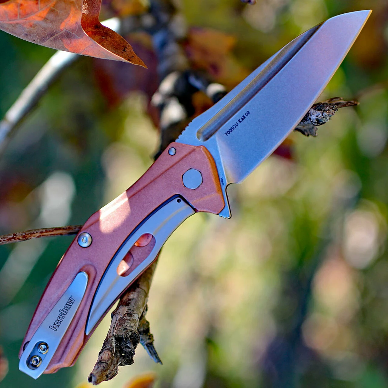 Coupon 🎉 Kershaw Knives Kershaw 7006CU Natrix-Copper, 2.75 in D2 Steel Plain Blade, Copper Handle ✨ 2 Coupon 🎉 Kershaw Knives Kershaw 7006CU Natrix-Copper, 2.75 in D2 Steel Plain Blade, Copper Handle ✨ - Image 2
