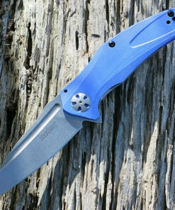 Cheap ⌛ Kershaw Knives Kershaw 7007BLU Natrix , 3.25" 8Cr13MoV Plain Blade, Blue G-10 Handles 👏