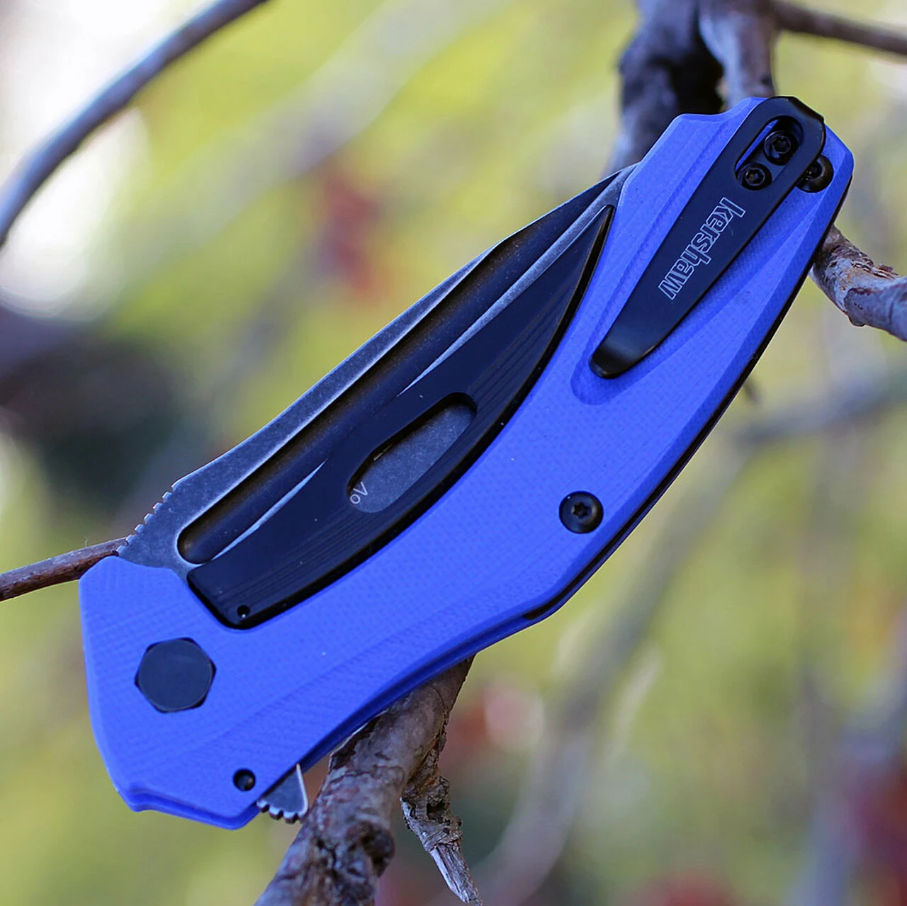 New 💯 Kershaw Knives Kershaw 7007BLUBW Natrix, 3.25" 8Cr13MoV Plain Blade, Blue G-10 Handles ⭐ 4 New 💯 Kershaw Knives Kershaw 7007BLUBW Natrix, 3.25" 8Cr13MoV Plain Blade, Blue G-10 Handles ⭐ - Image 4