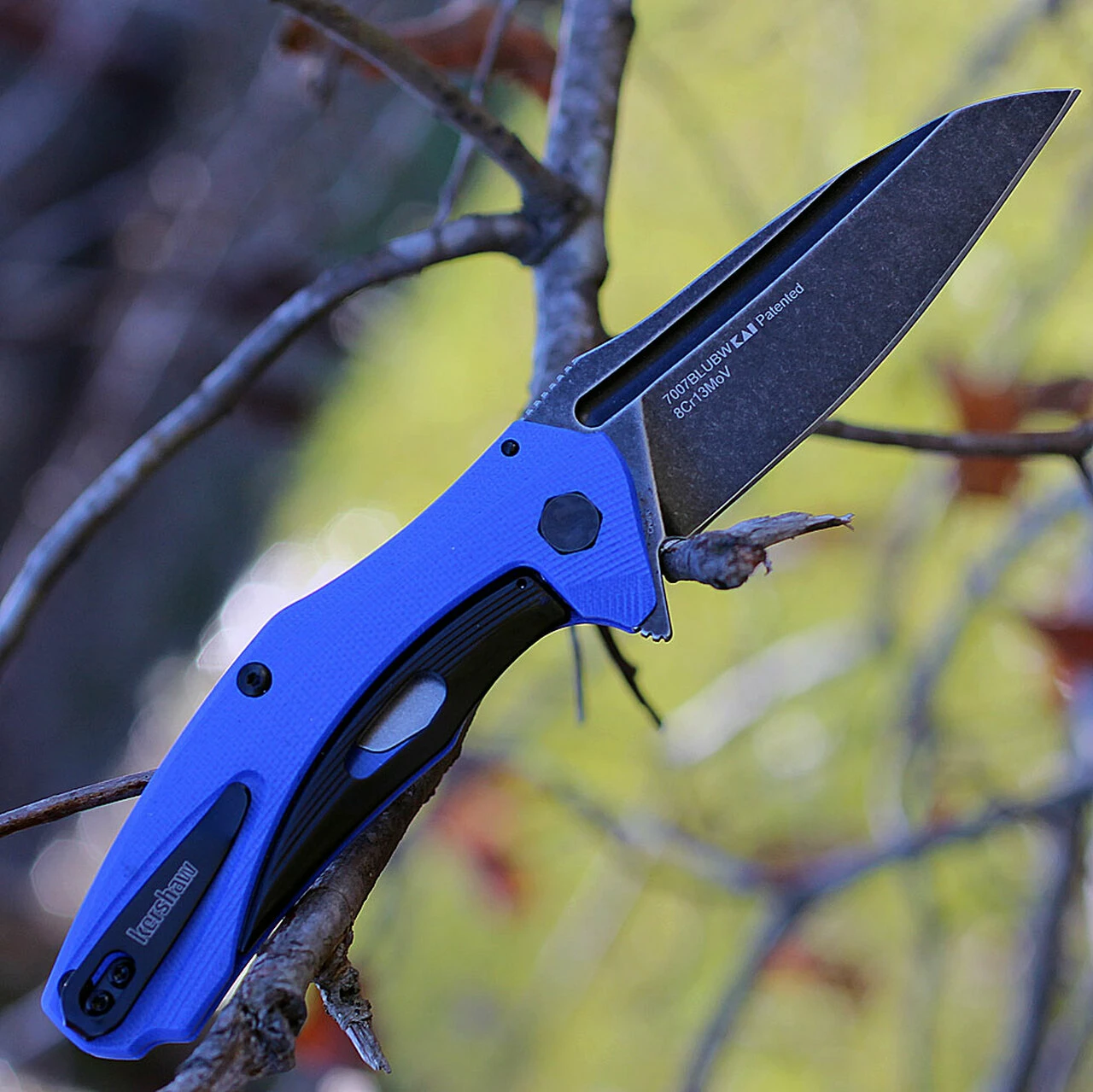 New 💯 Kershaw Knives Kershaw 7007BLUBW Natrix, 3.25" 8Cr13MoV Plain Blade, Blue G-10 Handles ⭐ 2 New 💯 Kershaw Knives Kershaw 7007BLUBW Natrix, 3.25" 8Cr13MoV Plain Blade, Blue G-10 Handles ⭐ - Image 2